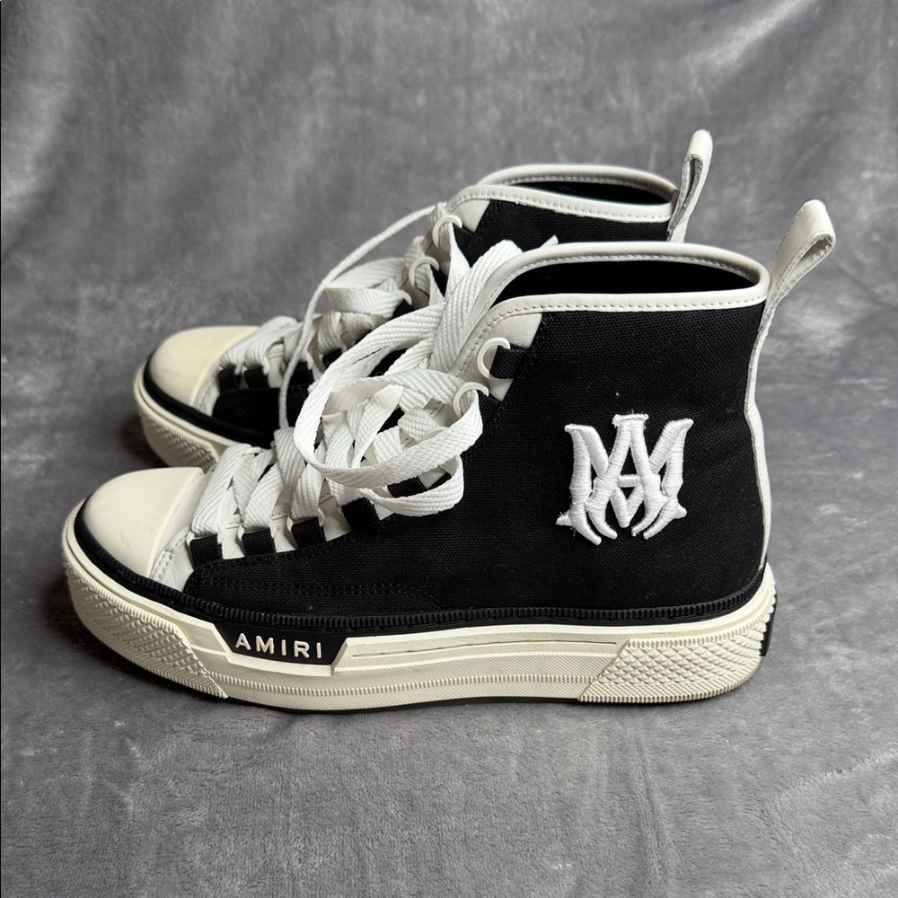 AMIRI Monochrome High-Top Sneakers